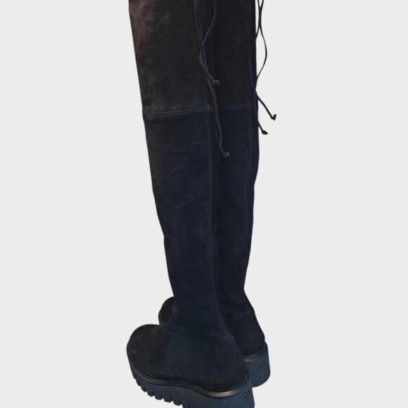 Stuart Weitzman Shoes - Stuart Weitzman NWOB Chalet Lug City Suede Over The Knee Boot Black Size 7 B
